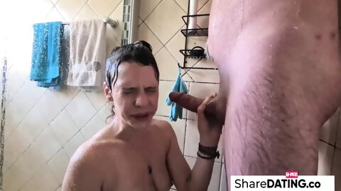 Skinny Milf Giving Me A Blowjob In The...
